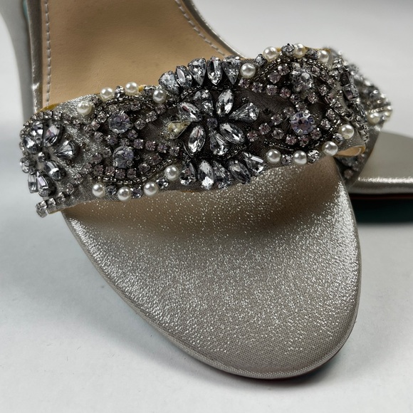 Betsey Johnson GINA Women's Stiletto Heels - Silver - Picture 10 of 16